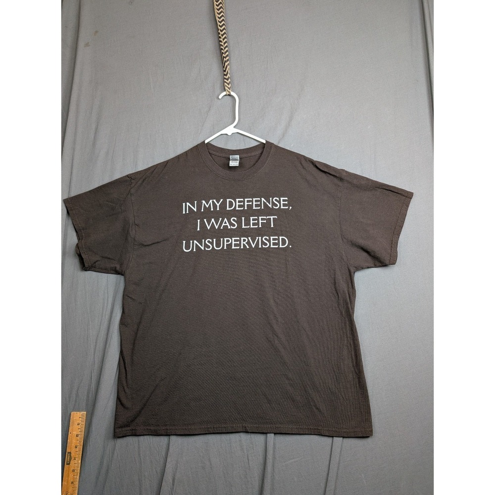 Gildan Short Sleeve Color Brown Size XL
